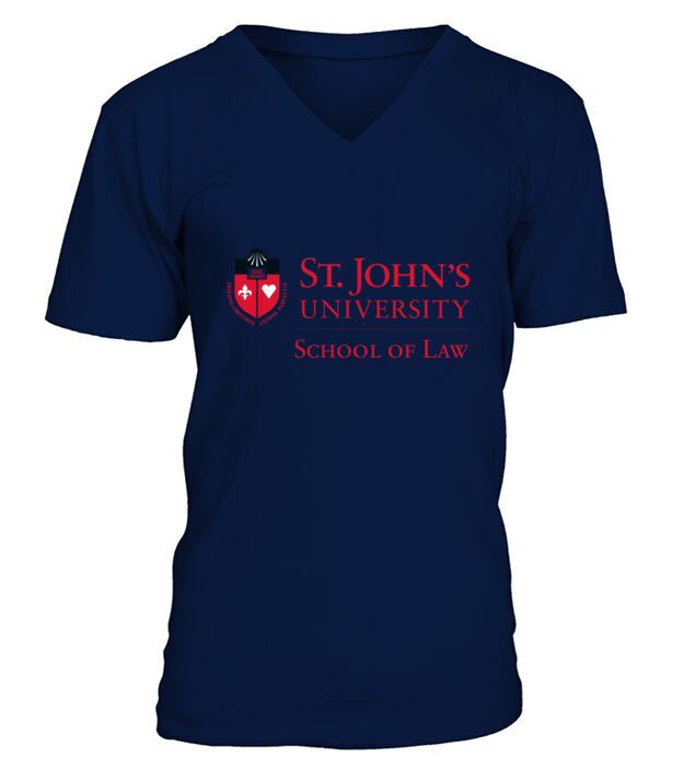 St Johns University School of Law. V-Neck T-shirt