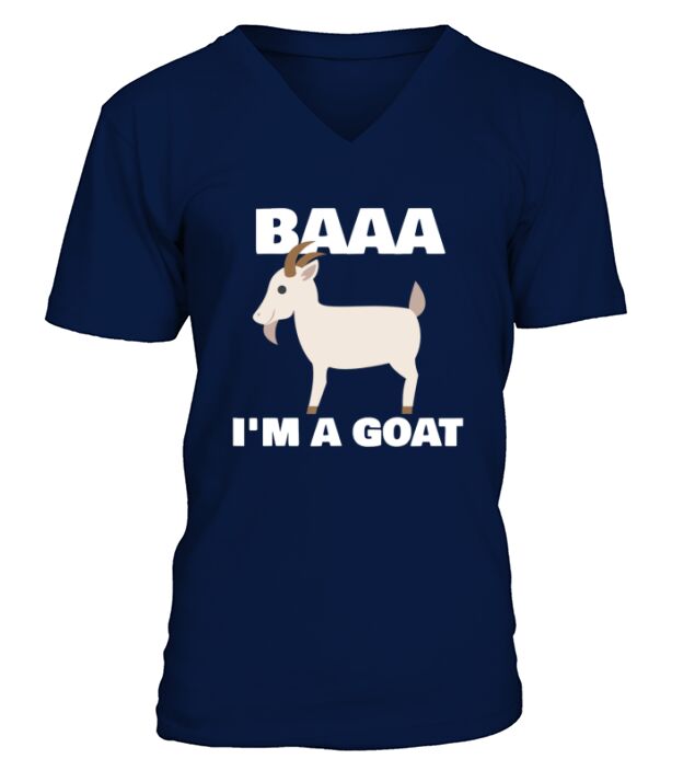 Nice Baa I’m A Goat Costume Animal V-Neck T-shirt