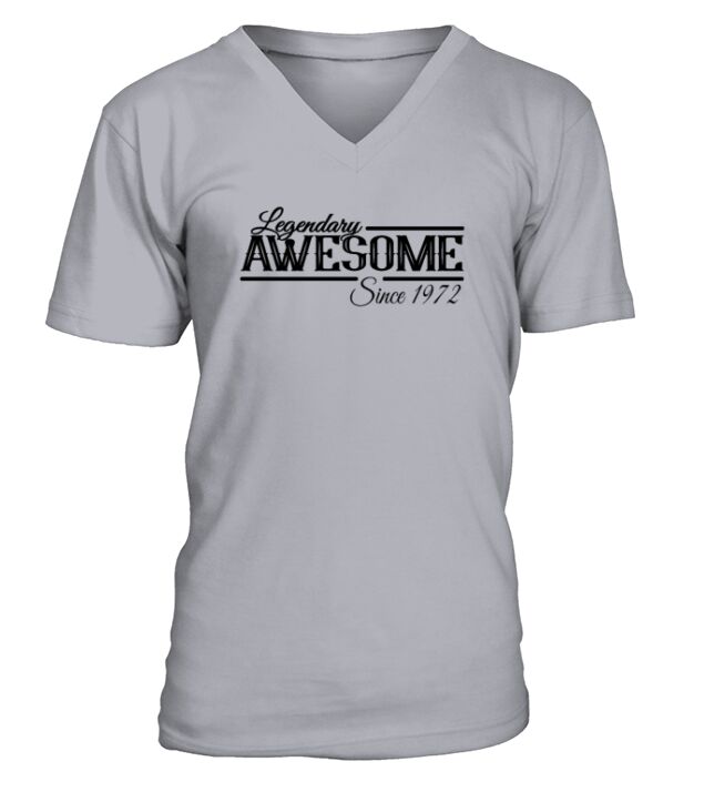 Awesome Since 1972 Birthday Gift Ideas V-Neck T-shirt
