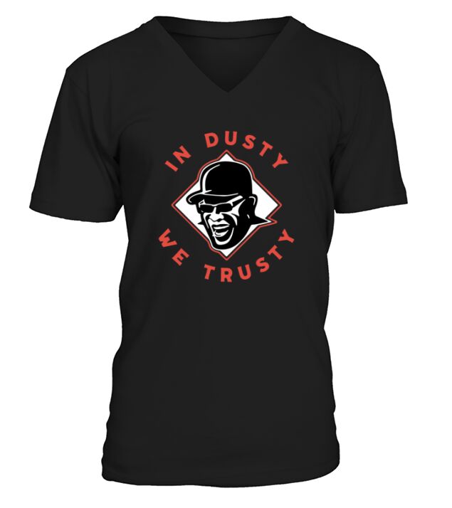 In Dusty We Trusty Houston V-Neck T-shirt