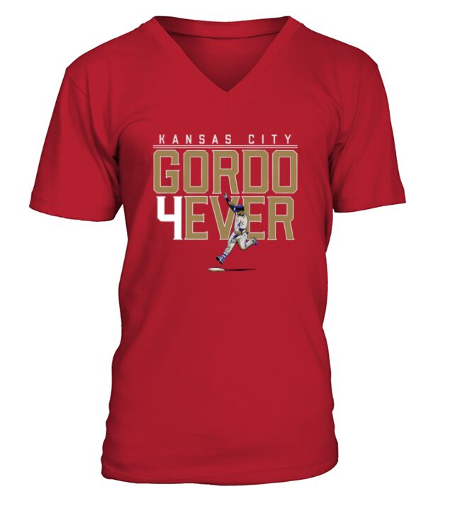 Kansas City Alex Gordon Gordo 4ever V-Neck T-shirt