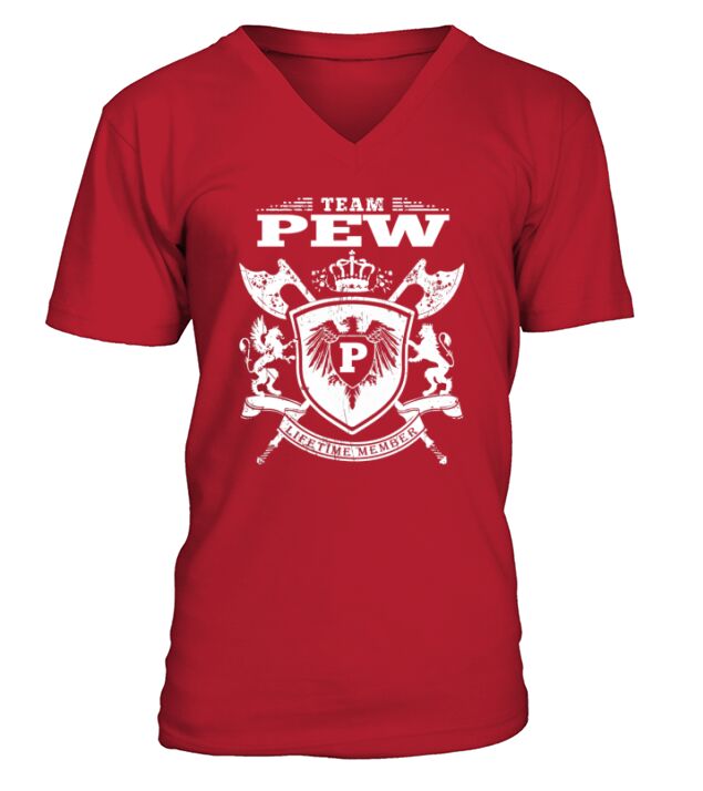 Team Pew T-Lifetime Member: Tshirts For Team Pew, Pew Family, Pew Company V-Neck T-shirt