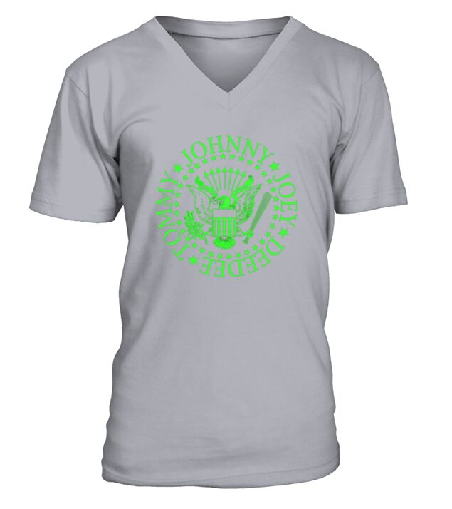 Ramones Green Seal V-Neck T-shirt