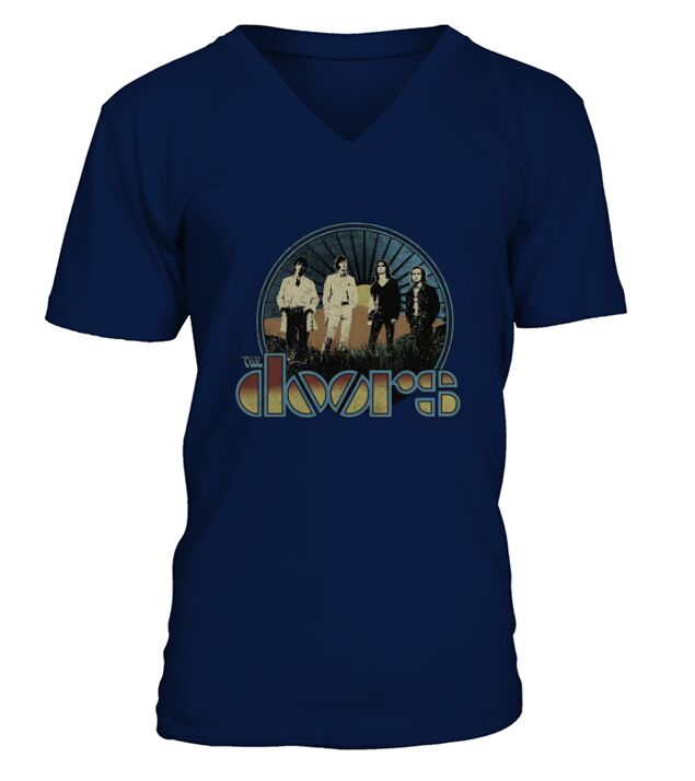 The Doors  Vintage Field Band V-Neck T-shirt