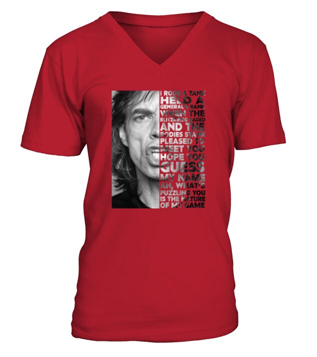 Keith Richards I rode a tank held a general’s rank when the blitzkrieg raged V-Neck T-shirt