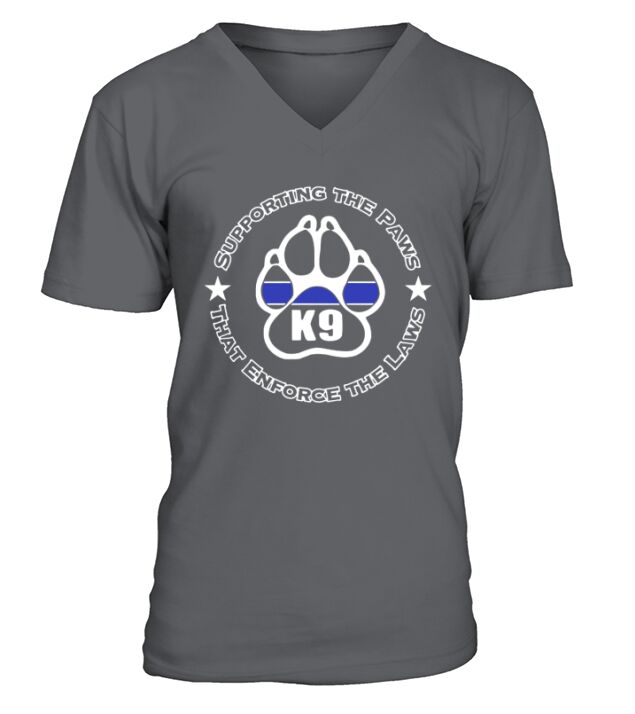 Police k9 shirt supporting the paws enforce the laws shirt LIMTED EDITION V-Neck T-shirt