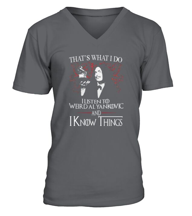 Weird Al Yankovic I KNOW THINGS V-Neck T-shirt