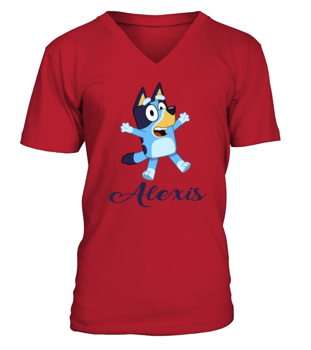 Alexis Bluey Boy Name 2020 V-Neck T-shirt