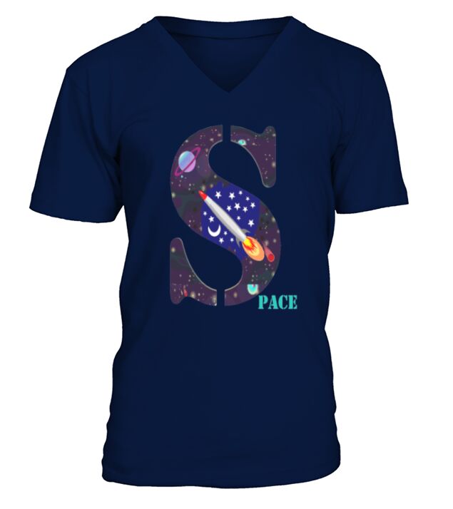Fly Through Space V-Neck T-shirt