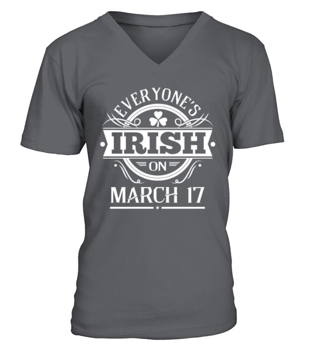 Everyones IRISH-March 17 V-Neck T-shirt