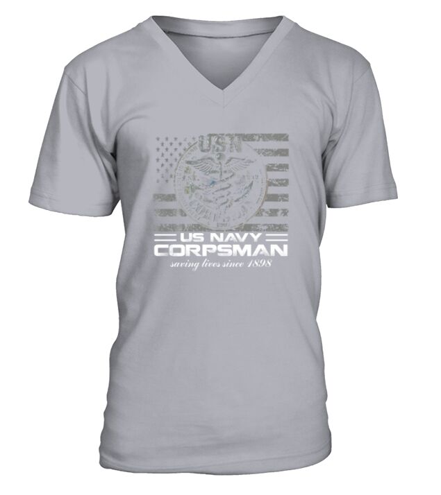 Us Navy Corpsman Navy Veteran Ideas t-shirt V-Neck T-shirt