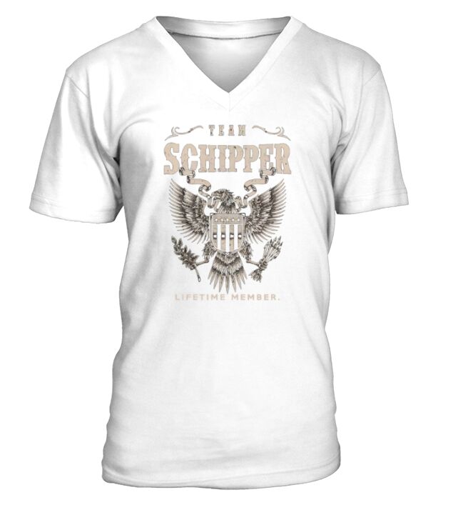 Team SCHIPPER Lifetime Member V-Neck T-shirt