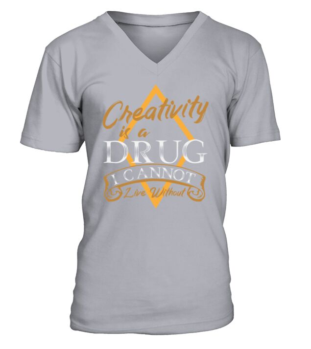 Creativity is a Drug Vintage Gift V-Neck T-shirt