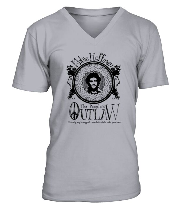 Abbie Hoffman Chicago 7 Trial Steal This Book Yippie Politics V-Neck T-shirt