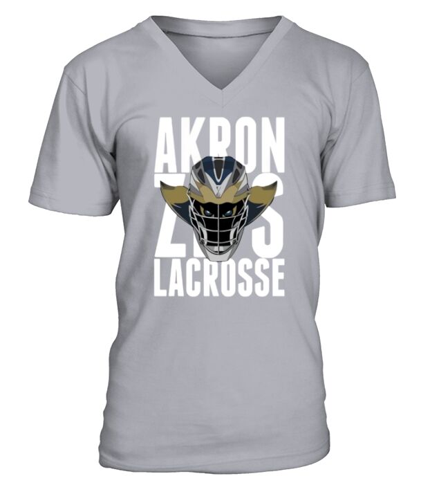 Akron Lacrosse Fear The Roo V-Neck T-shirt