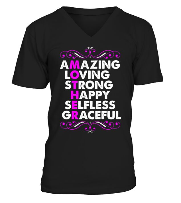 Happy Mothers Day Tshirt V-Neck T-shirt