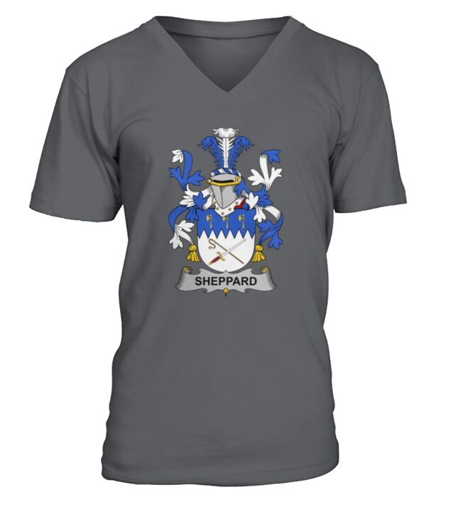 Sheppard Family Crest Irish Family Crests II V-Neck T-shirt