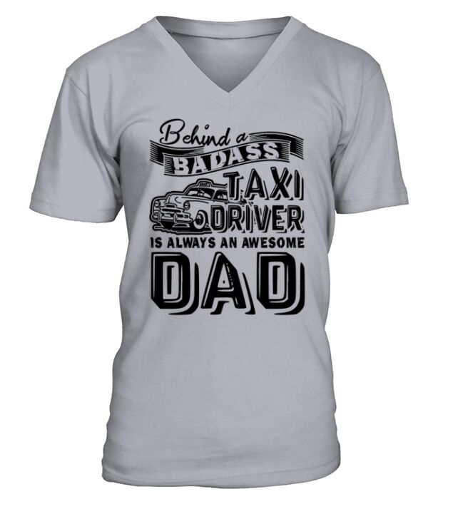 Taxi Driver Dad Shirt V-Neck T-shirt