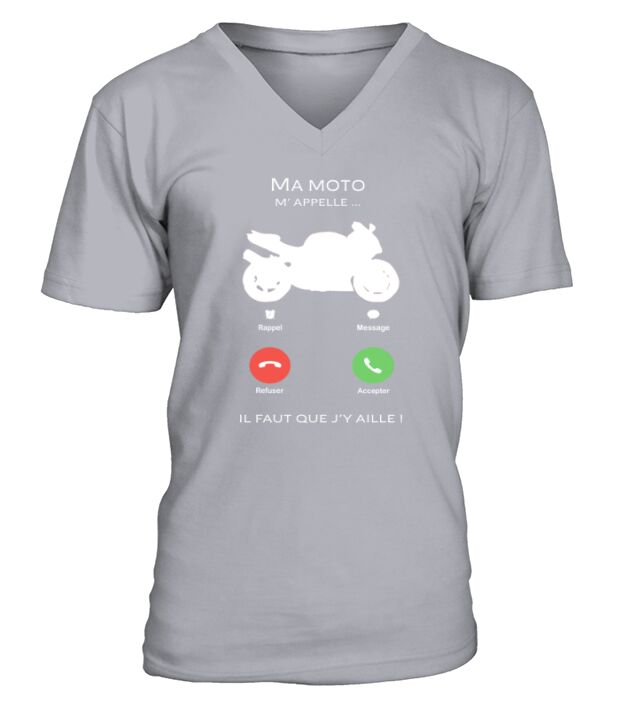 Ma moto mappelle ... T Shirt V-Neck T-shirt