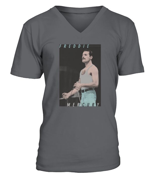 Freddie Mercury Blue Jeans Live shirt V-Neck T-shirt