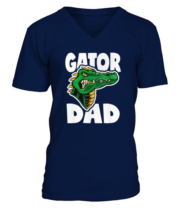 Vintage Retro Gator Dad V-Neck T-shirt