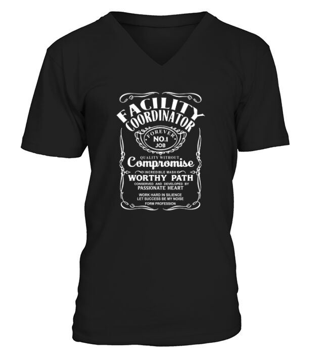 FACILITY COORDINATOR Work Hard V-Neck T-shirt