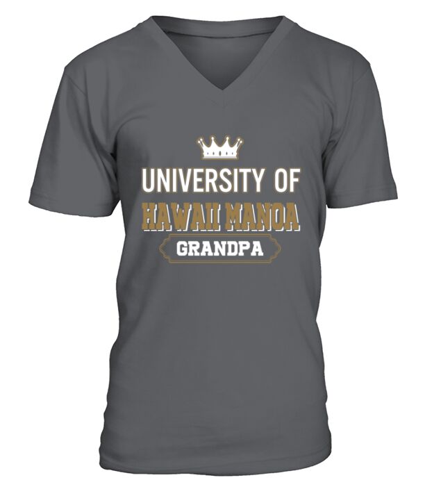 University of Hawaii Manoa Grandpa Great Gift For Grandparents V-Neck T-shirt