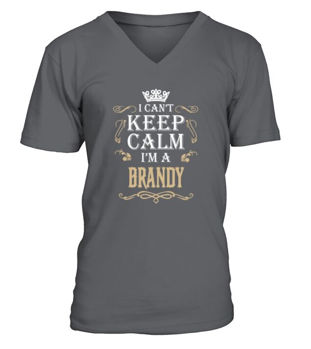Keep calm BRANDY V-Neck T-shirt
