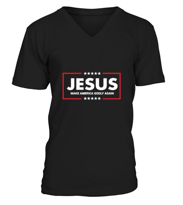 Jesus Make America Godly Again V-Neck T-shirt