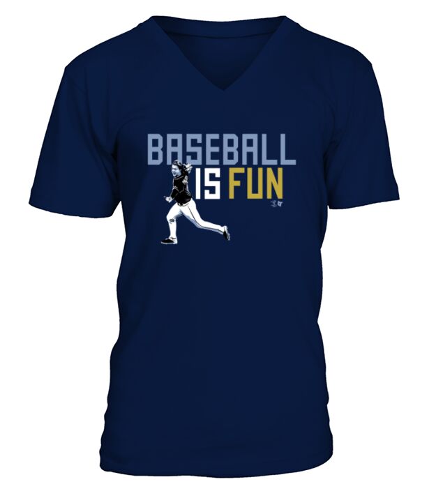 Baseball Is Fun V-Neck T-shirt