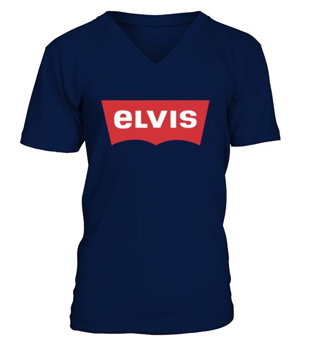 Elvis - Levis Style Logo TShirt V-Neck T-shirt