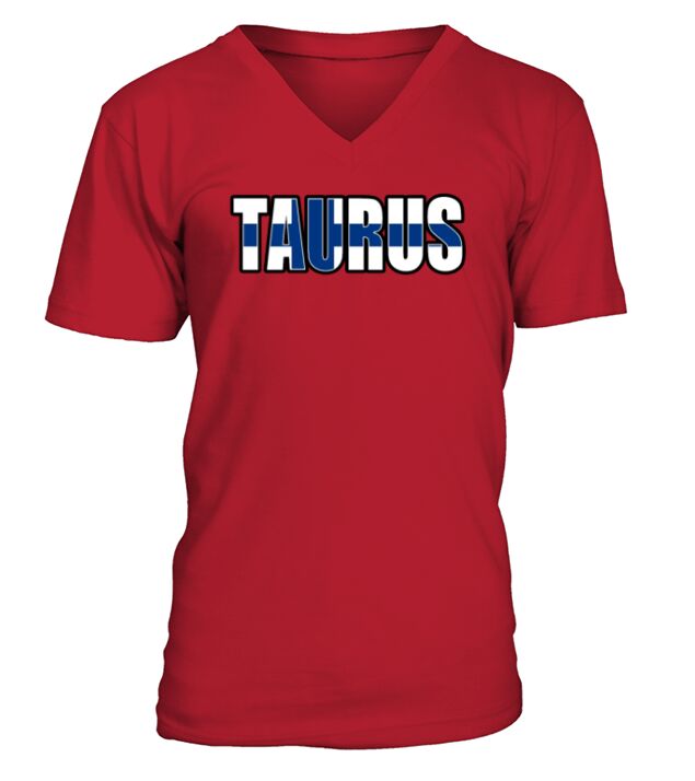 Taurus Finland Horoscope Heritage DNA Flag V-Neck T-shirt