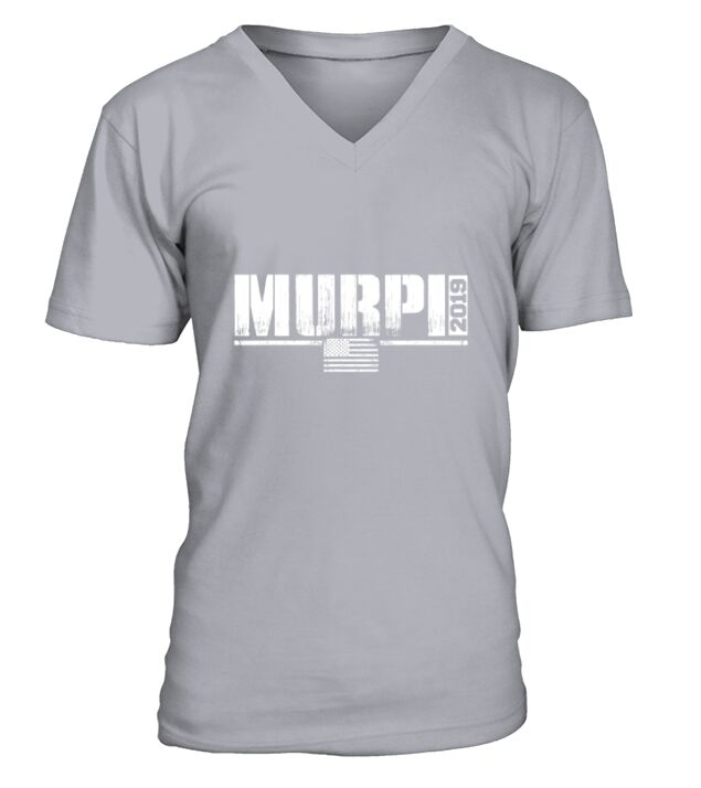 Murph Workout Veteran Memorial Day Military V-Neck T-shirt