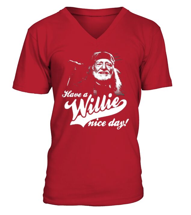 TG-Willie Nelson V-Neck T-shirt