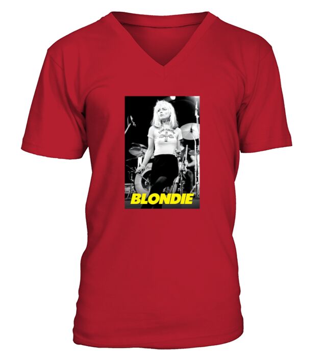 Blondie Rock Band Funtime - Ladies Flowy Tank V-Neck T-shirt