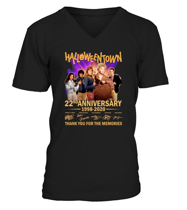 HalloweenTown 22nd anniversary 1998 2020 thank you for the memories signatures V-Neck T-shirt