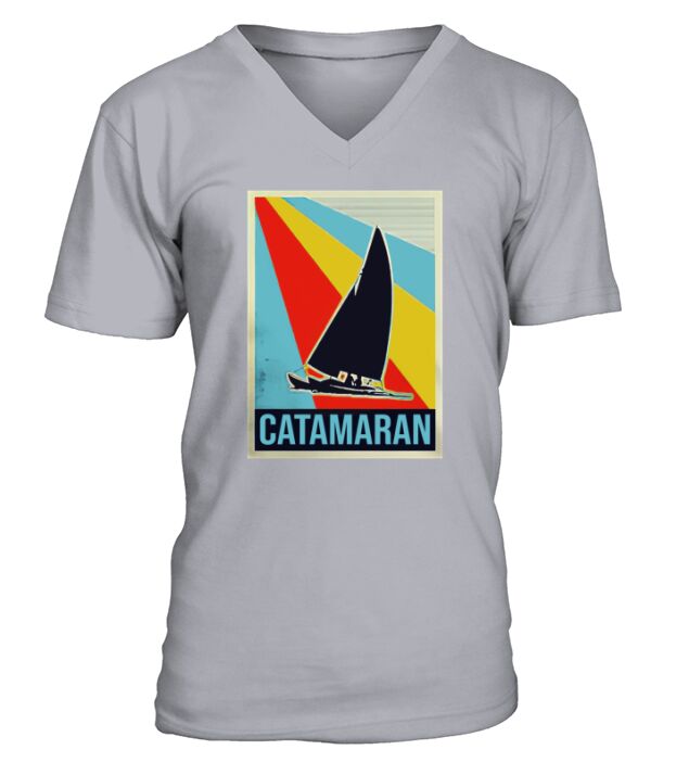 Vintage Catamaran Shirt V-Neck T-shirt