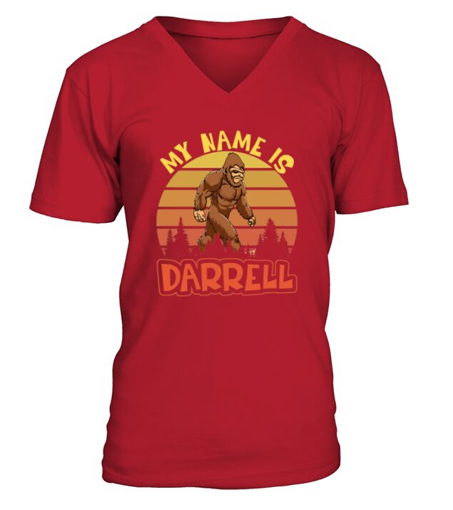 Vintage My Name is Darrell Bigfoot Believers V-Neck T-shirt