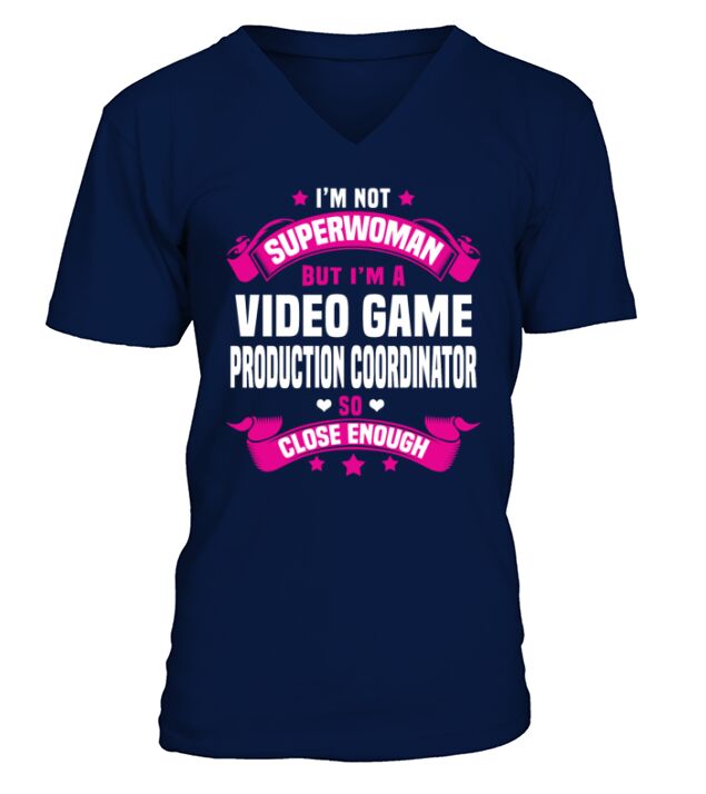 Video Game Production Coordinator V-Neck T-shirt