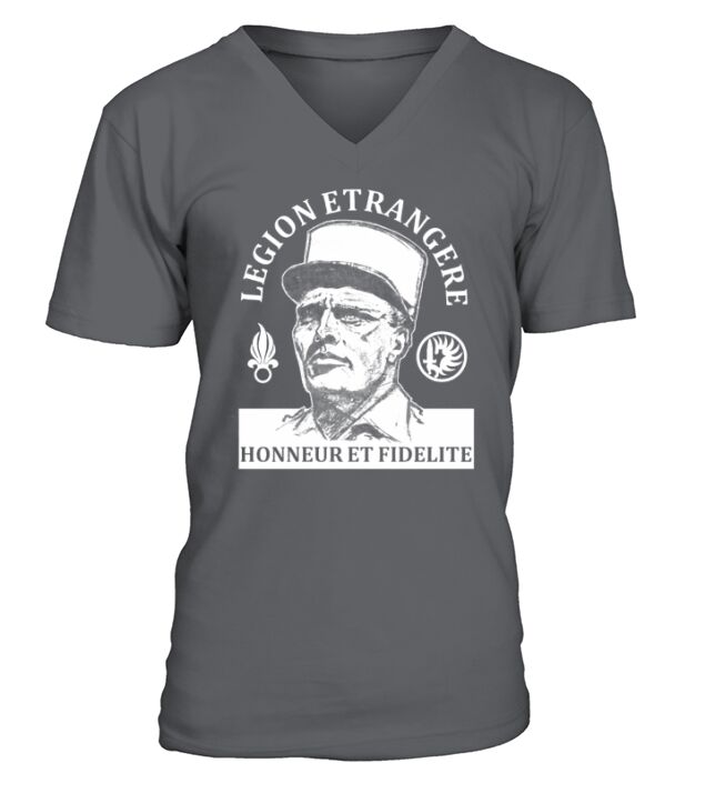 legion etrangere honneur et fidelite V-Neck T-shirt