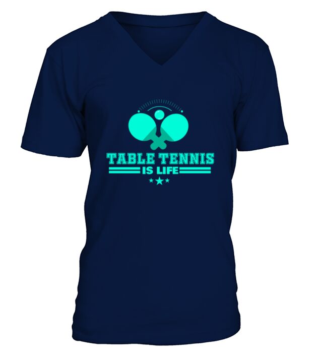 Table Tennis V-Neck T-shirt