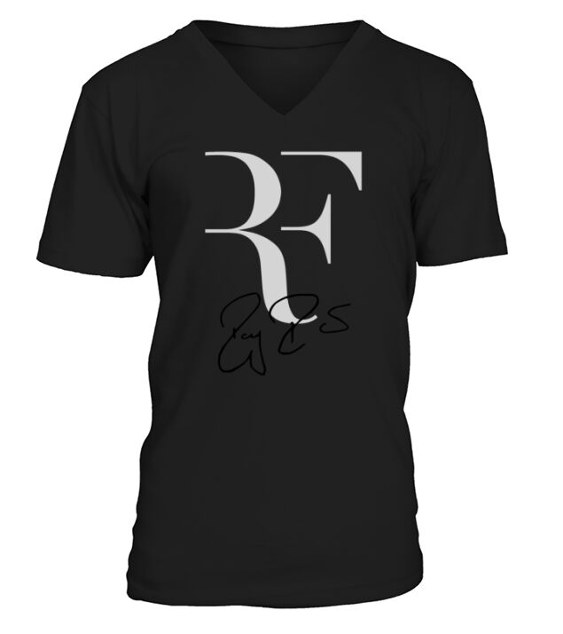 Rf logo roger federer perfect tennis shirt hoodie V-Neck T-shirt