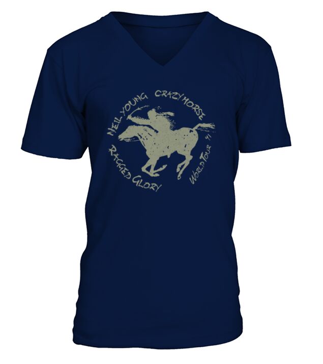Neil Yuong Crazy Horse V-Neck T-shirt
