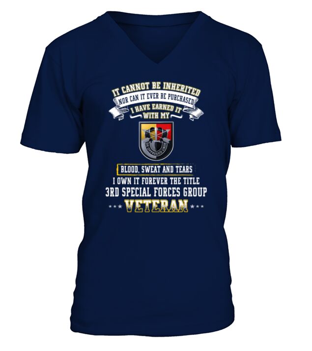 I Own Forever The Title 3rd Special Forces Group Veteran Tee V-Neck T-shirt