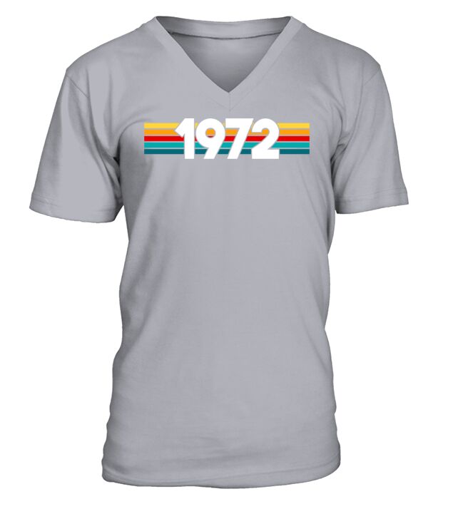 Vintage 1972 - 50 years old - 50th birthday gift V-Neck T-shirt