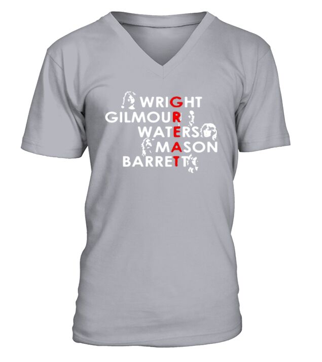 Great Wright Gilmour Waters Mason Barrett V-Neck T-shirt