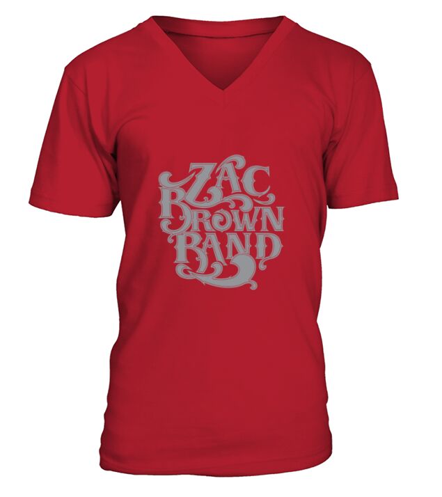 Zac Brown Band Vintage Logo V-Neck T-shirt