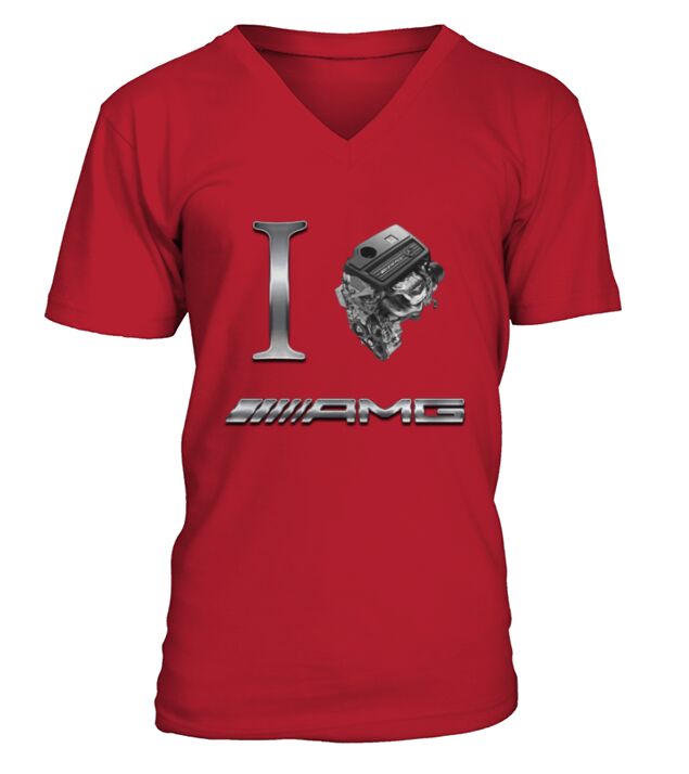 I love AMG V-Neck T-shirt