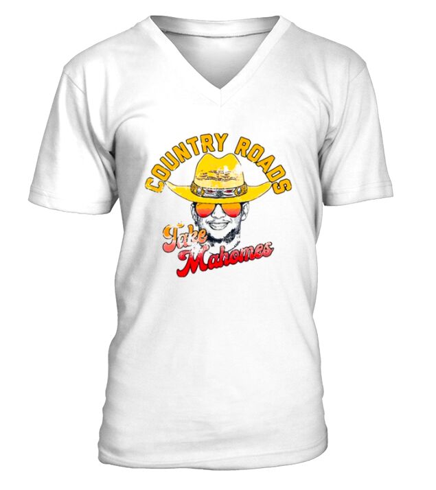 Country Roads Take Mahomes Patrick Mahomes Kansas City V-Neck T-shirt