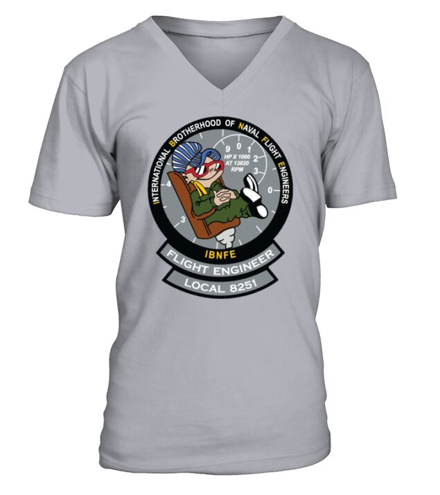 International Brotherhood Of Naval Flight Engineers V-Neck T-shirt